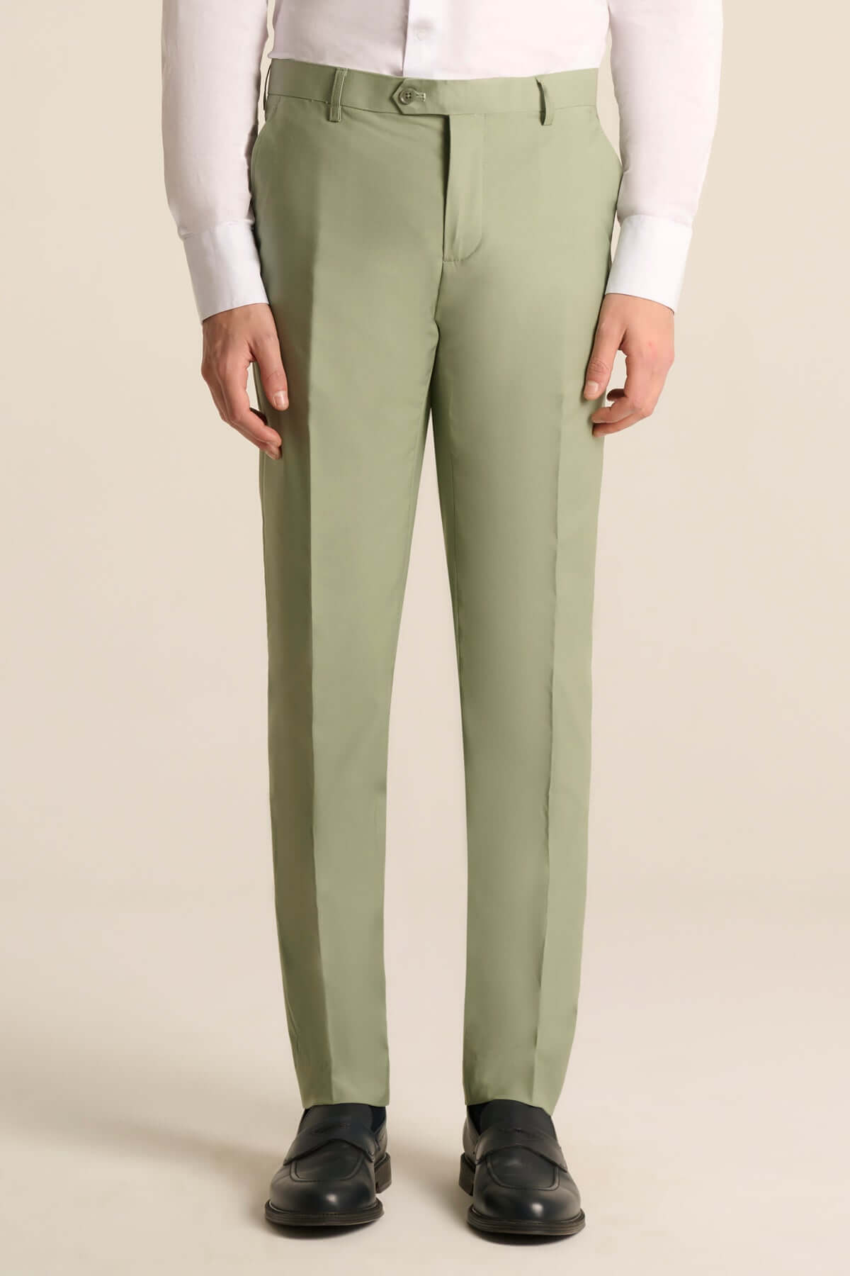 Pantaloni  da abito taglio sartoriale verde